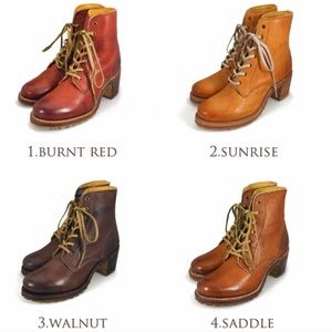 Frye Sabrina 6G Leather Lace-Up Ankle Boots